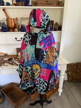 Reason Multicolor Pastel Print Windbreaker Jacket